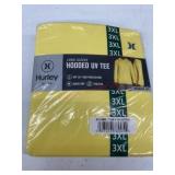 Hurley Yellow Hooded UV Protection Shirt, 3XL