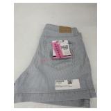 Striped High-Rise Weekend Womens Denim Shorts