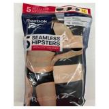 Reebok Seamless Hipsters with Cotton Liner, 5-Pack