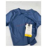 Blue Cropped Tee, Medium