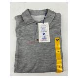 Gray GridTek Polo Shirt, Size M