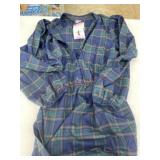 Plaid Button-Down Dress by Lands