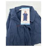 Navy Gauze Camp Shirt, Large