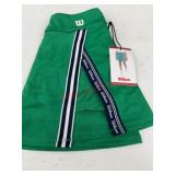 Wilson Green Tennis Skirt with Logo Accent