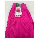 Small Pink Pleated Skirt With Elastic Waistband