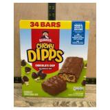 Quaker Chewy Dipps Chocolate Chip Bars, 34 Ct