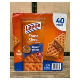 Lance Toast Chee Peanut Butter Crackers, 40 Packs