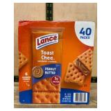 Lance ToastChee Peanut Butter Crackers, 40 Packs