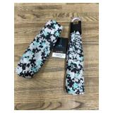 Compact Floral Print Umbrella with Case