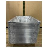 Stack of Aluminum Foil Steam Table Pans