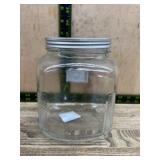 Glass Cracker Jar with Metal Lid