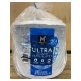 Pack of 204 Ultra Dinner Paper Plates