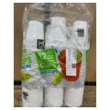 300-Pack 12 oz Translucent Plastic Cups