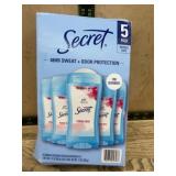 Secret Invisible Solid Antiperspirant 5-Pack