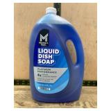 Blue Liquid Dish Soap Bottle