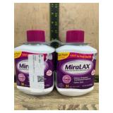 Twin Pack MiraLAX Powder Laxative Bottles