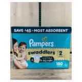 Pampers Swaddlers Diapers, Size 2, Pack of 180