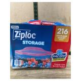Ziploc Storage Quart Bags, 216-Count