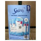 Pack of 5 Invisible Solid Deodorants