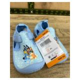 Toddler Blue Slip-On Shoes with Cartoon Design