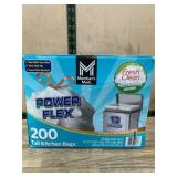Power Flex 13-Gallon Kitchen Bags, 200 Count