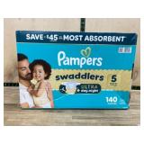 Pampers Swaddlers Size 5 Diapers, 140 Ct.