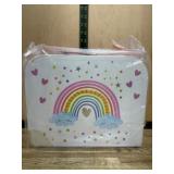 Children's Rainbow-Printed Soft-Storage Bin