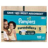 Pampers Swaddlers Size 5 Diapers, 140-Count