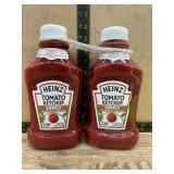 Two Heinz Simply Tomato Ketchup Bottles