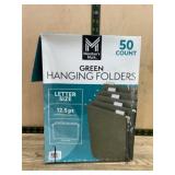 50 Green Hanging Folders, Letter Size