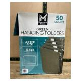 50 Green Hanging File Folders