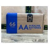 66-Pack AA Alkaline Batteries
