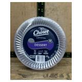 Chinet Crystal Plastic Dessert Plates, 30 Count
