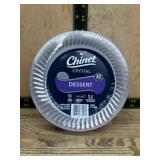 Chinet Crystal Dessert Plates, Pack of 30