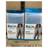 Clear Rain Ponchos with Built-In Hoods