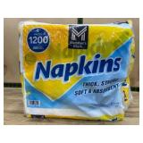 Package of Disposable Napkins, 1200 Count