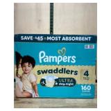 Pampers Swaddlers Size 4, 160 Count