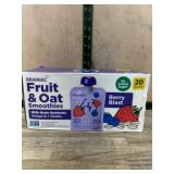 Fruit and Oat Smoothies, Berry Blast, 20 Pouches