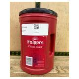 Folgers Classic Roast Ground Coffee Container