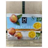 24-Cup Pack of Diced Yellow Cling Peaches