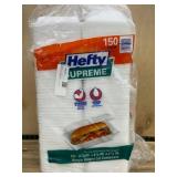 Hefty Hoagie Hinged Lid Containers, 150 Ct