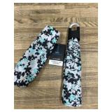 Compact Folding Umbrella with Floral Design