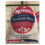 Royal Basmati Rice Burlap Sack, 20 lb