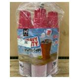 Pack of 198 Red Heavy-Duty Plastic Party Cups