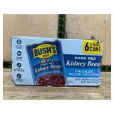 Pack of Bush's Best Dark Red Kidney Beans (6 Cans)