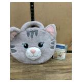 4-in-1 Plush Cat Bag with Charm