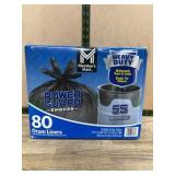 80 Heavy-Duty 55-Gallon Drum Liners