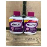 Twin Pack MiraLAX Powder Laxative Bottles
