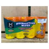 Four-Pack Disinfecting Wipes, 312 Total Wipes