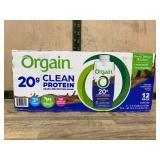 Orgain Clean Protein Shakes, 12-Pack